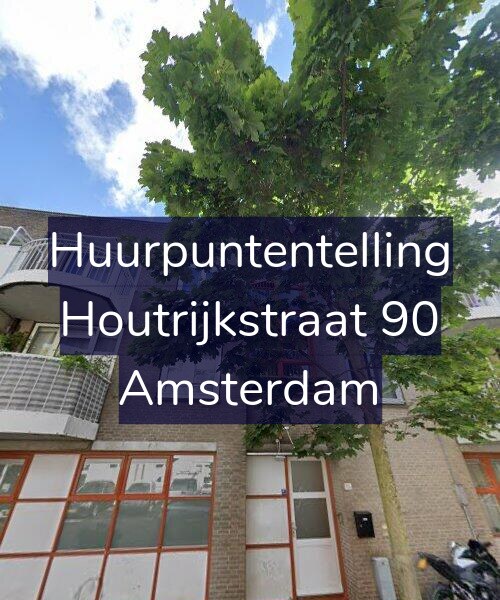 Foto gevel Huurpuntentelling voor Houtrijkstraat 90, Amsterdam