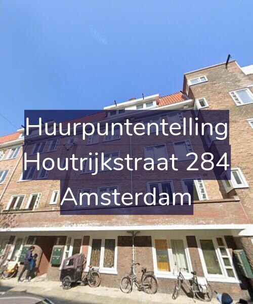 Foto gevel Huurpuntentelling voor Houtrijkstraat 284, Amsterdam