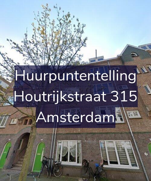 Foto gevel Huurpuntentelling voor Houtrijkstraat 315, Amsterdam