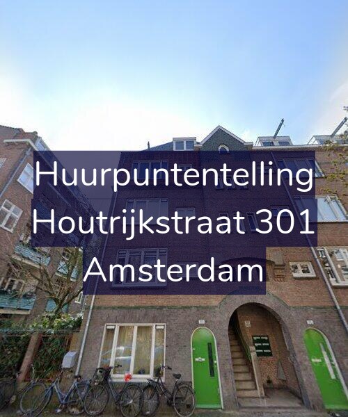 Foto gevel Huurpuntentelling voor Houtrijkstraat 301, Amsterdam
