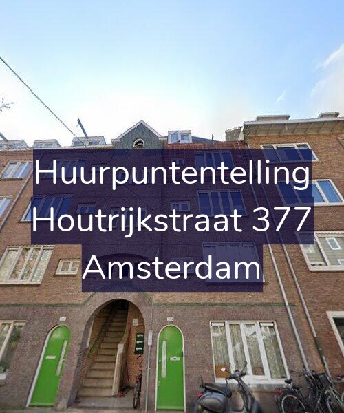 Foto gevel Huurpuntentelling voor Houtrijkstraat 377, Amsterdam