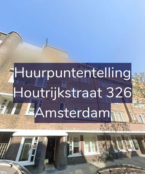 Foto gevel Huurpuntentelling voor Houtrijkstraat 326, Amsterdam