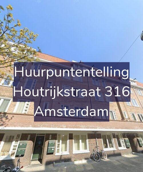 Foto gevel Huurpuntentelling voor Houtrijkstraat 316, Amsterdam