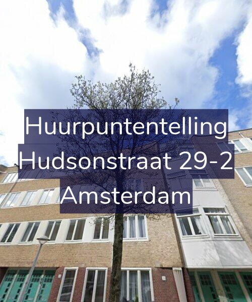 Foto gevel Huurpuntentelling voor Hudsonstraat 29-2, Amsterdam