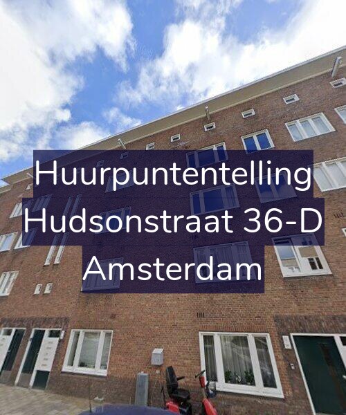 Foto gevel Huurpuntentelling voor Hudsonstraat 36-D, Amsterdam