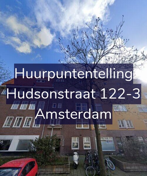 Foto gevel Huurpuntentelling voor Hudsonstraat 122-3, Amsterdam