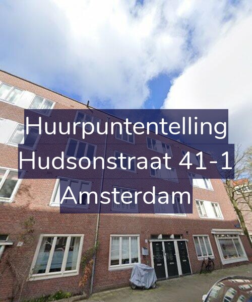Foto gevel Huurpuntentelling voor Hudsonstraat 41-1, Amsterdam