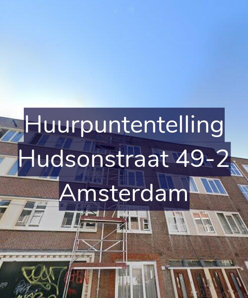 Foto gevel Huurpuntentelling voor Hudsonstraat 49-2, Amsterdam