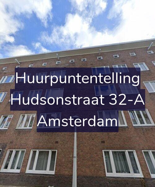 Foto gevel Huurpuntentelling voor Hudsonstraat 32-A, Amsterdam