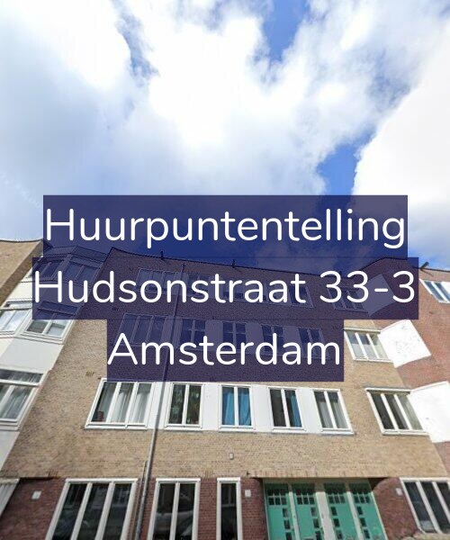 Foto gevel Huurpuntentelling voor Hudsonstraat 33-3, Amsterdam