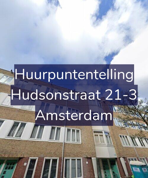 Foto gevel Huurpuntentelling voor Hudsonstraat 21-3, Amsterdam