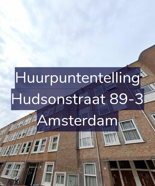 Foto gevel Huurpuntentelling voor Hudsonstraat 89-3, Amsterdam