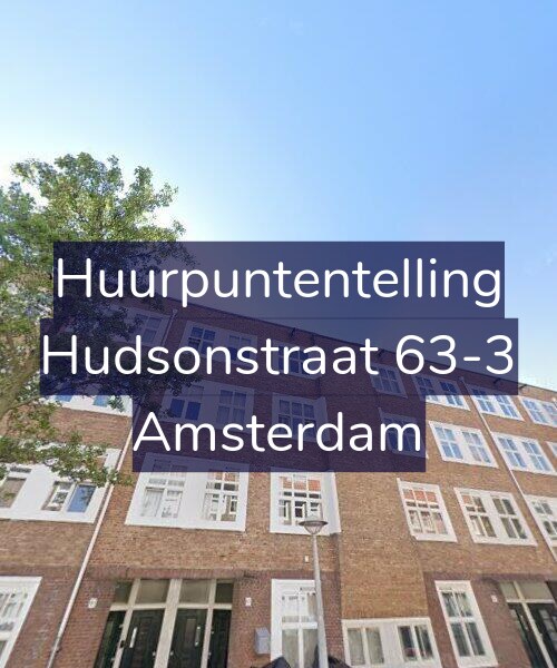 Foto gevel Huurpuntentelling voor Hudsonstraat 63-3, Amsterdam