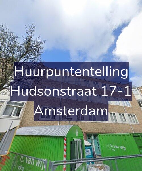 Foto gevel Huurpuntentelling voor Hudsonstraat 17-1, Amsterdam