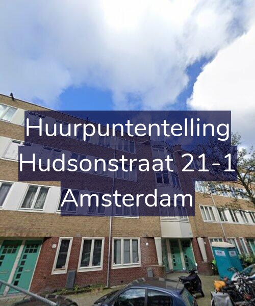Foto gevel Huurpuntentelling voor Hudsonstraat 21-1, Amsterdam