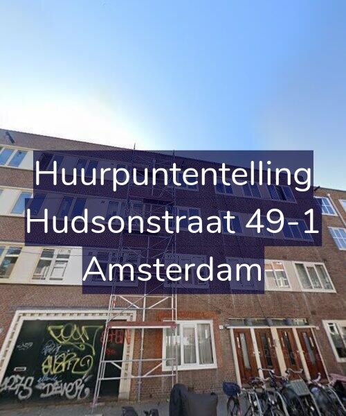 Foto gevel Huurpuntentelling voor Hudsonstraat 49-1, Amsterdam