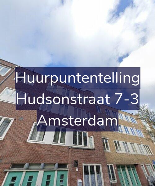 Foto gevel Huurpuntentelling voor Hudsonstraat 7-3, Amsterdam