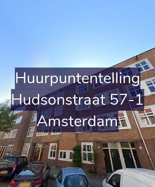 Foto gevel Huurpuntentelling voor Hudsonstraat 57-1, Amsterdam
