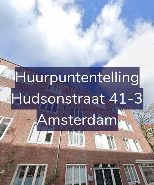 Foto gevel Huurpuntentelling voor Hudsonstraat 41-3, Amsterdam