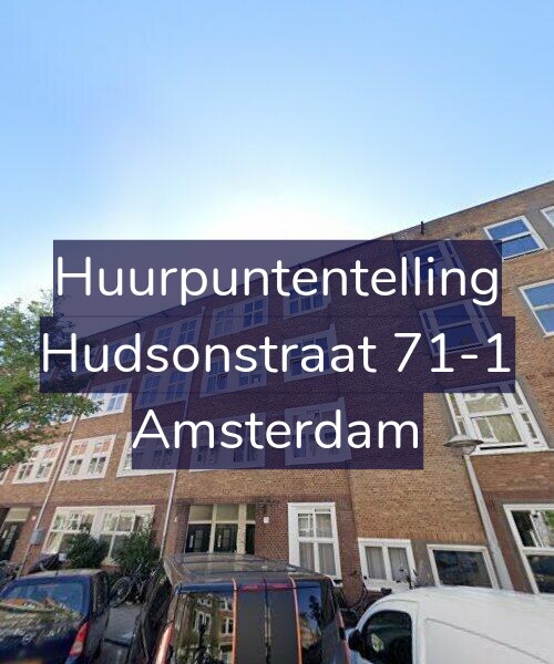 Foto gevel Huurpuntentelling voor Hudsonstraat 71-1, Amsterdam