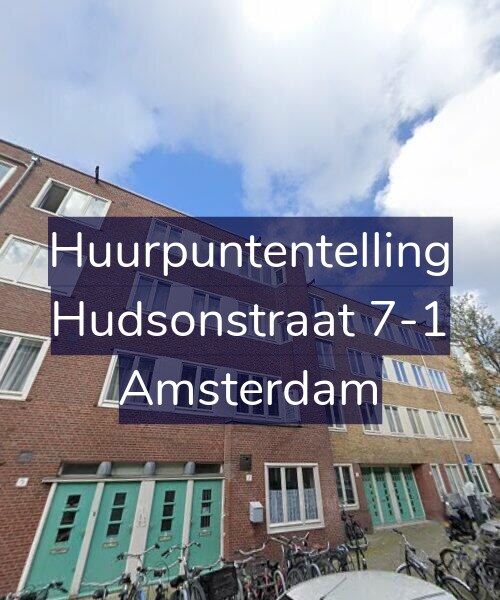 Foto gevel Huurpuntentelling voor Hudsonstraat 7-1, Amsterdam