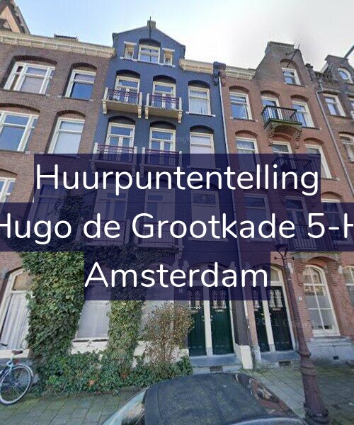 Foto gevel Huurpuntentelling voor Hugo de Grootkade 5-H, Amsterdam