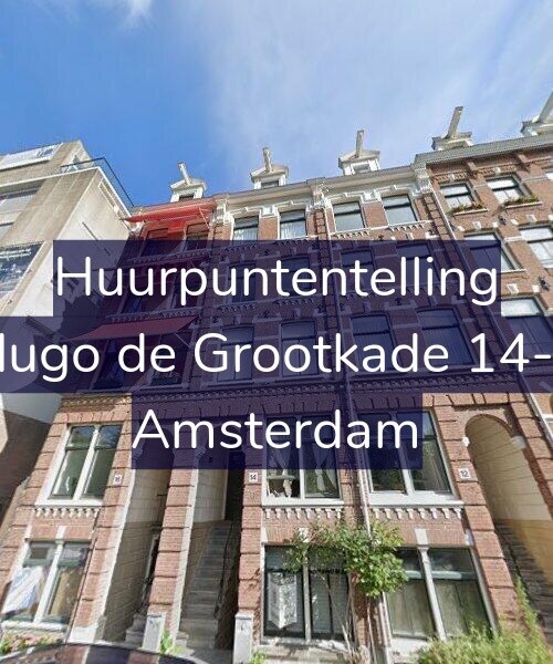 Foto gevel Huurpuntentelling voor Hugo de Grootkade 14-1, Amsterdam