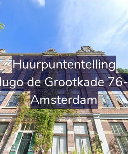 Foto gevel Huurpuntentelling voor Hugo de Grootkade 76-2, Amsterdam