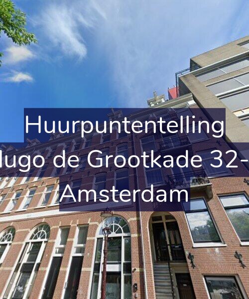 Foto gevel Huurpuntentelling voor Hugo de Grootkade 32-2, Amsterdam
