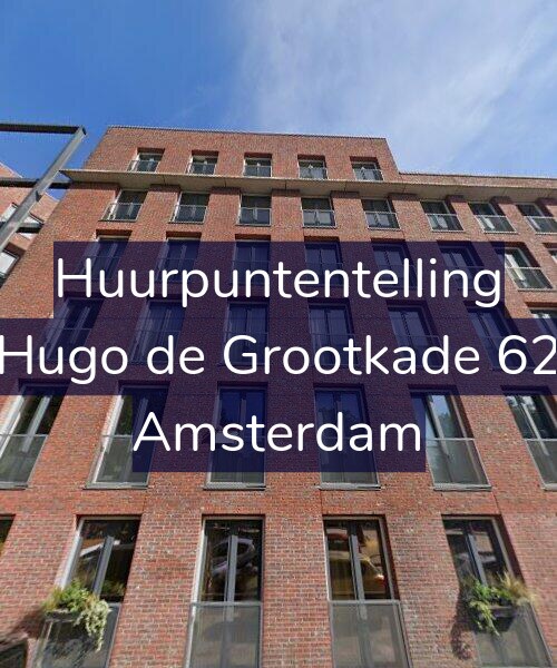 Foto gevel Huurpuntentelling voor Hugo de Grootkade 62, Amsterdam