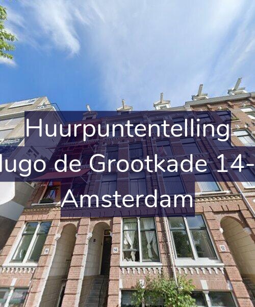Foto gevel Huurpuntentelling voor Hugo de Grootkade 14-2, Amsterdam