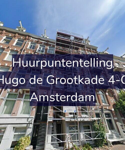 Foto gevel Huurpuntentelling voor Hugo de Grootkade 4-O, Amsterdam