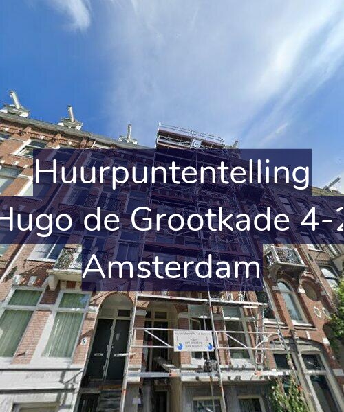 Foto gevel Huurpuntentelling voor Hugo de Grootkade 4-2, Amsterdam