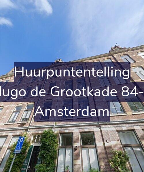 Foto gevel Huurpuntentelling voor Hugo de Grootkade 84-2, Amsterdam