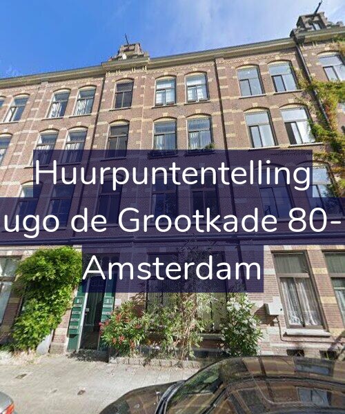Foto gevel Huurpuntentelling voor Hugo de Grootkade 80-H, Amsterdam