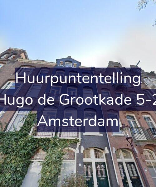 Foto gevel Huurpuntentelling voor Hugo de Grootkade 5-2, Amsterdam