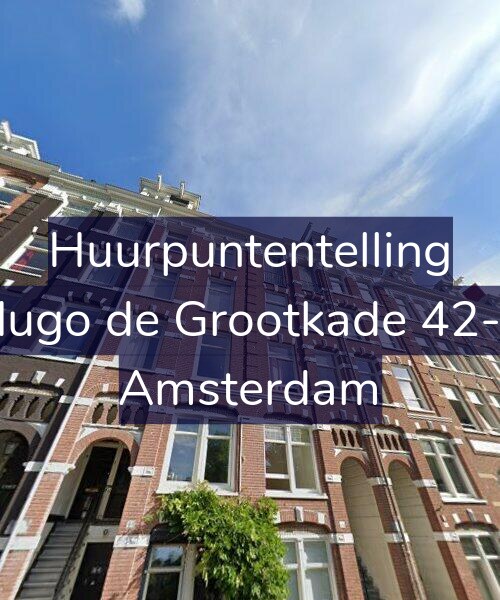 Foto gevel Huurpuntentelling voor Hugo de Grootkade 42-3, Amsterdam