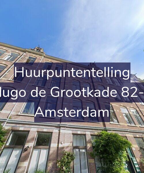 Foto gevel Huurpuntentelling voor Hugo de Grootkade 82-3, Amsterdam