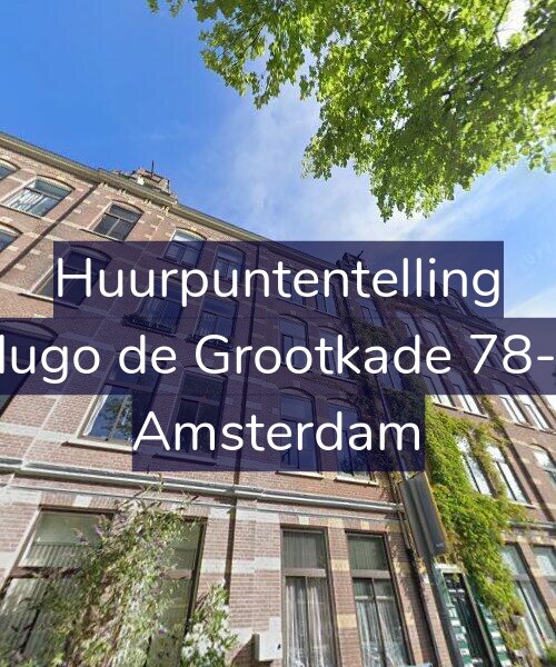 Foto gevel Huurpuntentelling voor Hugo de Grootkade 78-3, Amsterdam