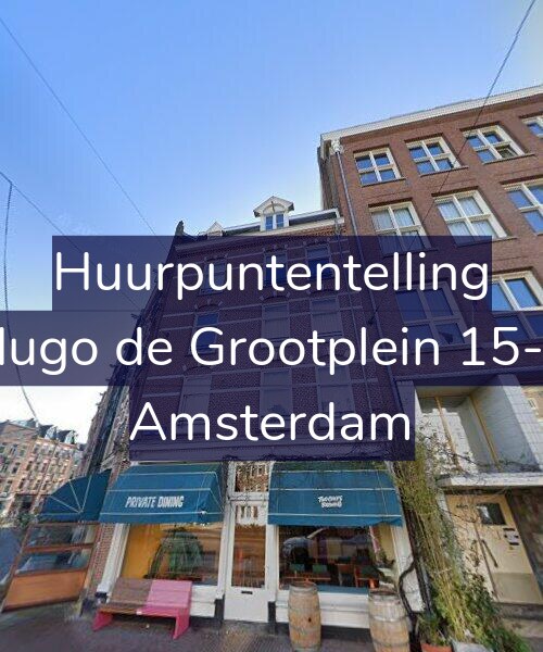 Foto gevel Huurpuntentelling voor Hugo de Grootplein 15-4, Amsterdam