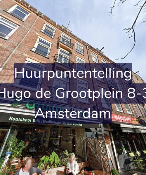 Foto gevel Huurpuntentelling voor Hugo de Grootplein 8-3, Amsterdam