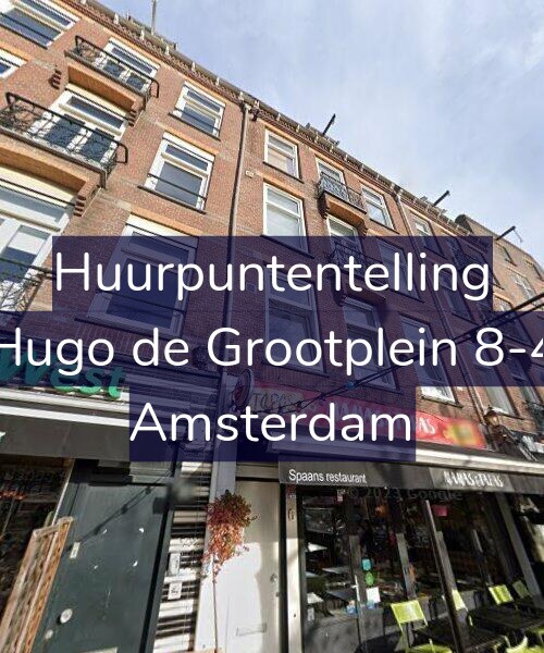 Foto gevel Huurpuntentelling voor Hugo de Grootplein 8-4, Amsterdam