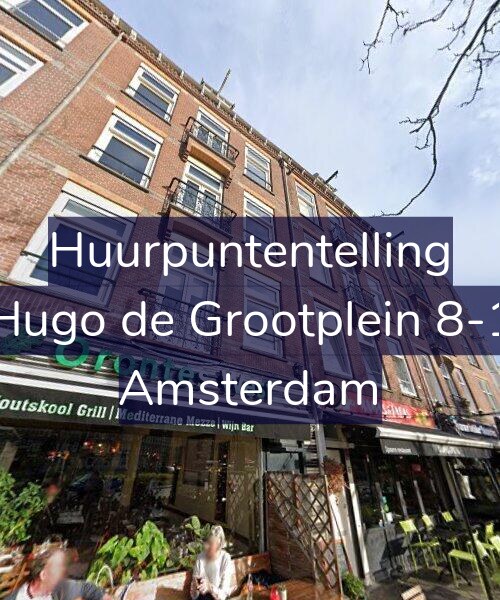 Foto gevel Huurpuntentelling voor Hugo de Grootplein 8-1, Amsterdam