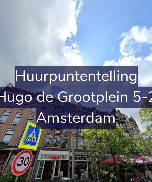 Foto gevel Huurpuntentelling voor Hugo de Grootplein 5-2, Amsterdam