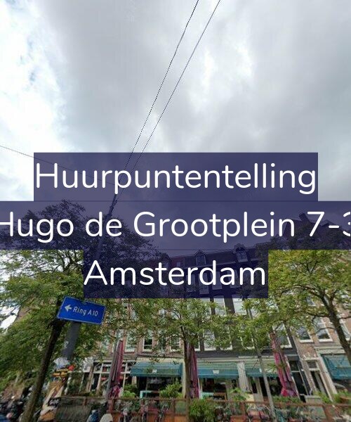 Foto gevel Huurpuntentelling voor Hugo de Grootplein 7-3, Amsterdam