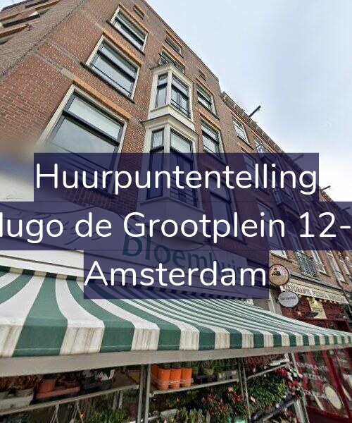 Foto gevel Huurpuntentelling voor Hugo de Grootplein 12-3, Amsterdam