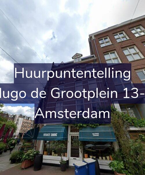 Foto gevel Huurpuntentelling voor Hugo de Grootplein 13-4, Amsterdam