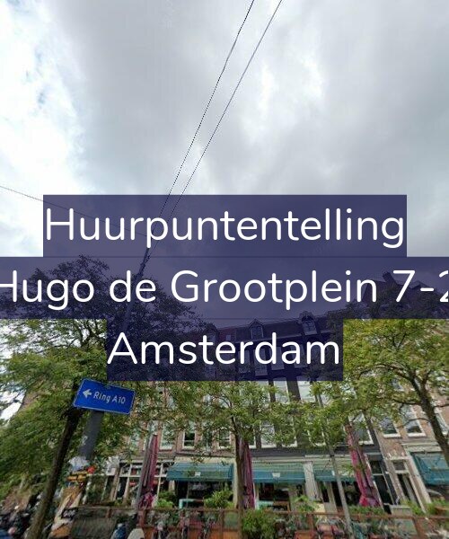 Foto gevel Huurpuntentelling voor Hugo de Grootplein 7-2, Amsterdam