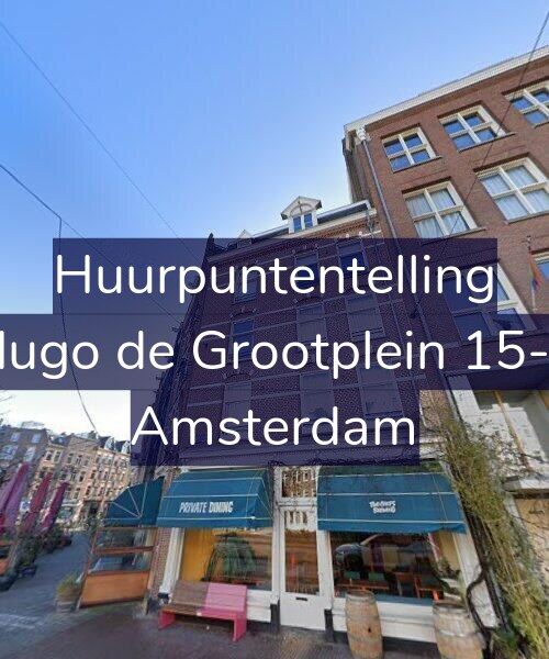 Foto gevel Huurpuntentelling voor Hugo de Grootplein 15-1, Amsterdam