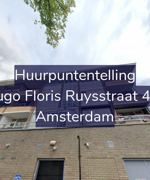 Foto gevel Huurpuntentelling voor Hugo Floris Ruysstraat 4-3, Amsterdam